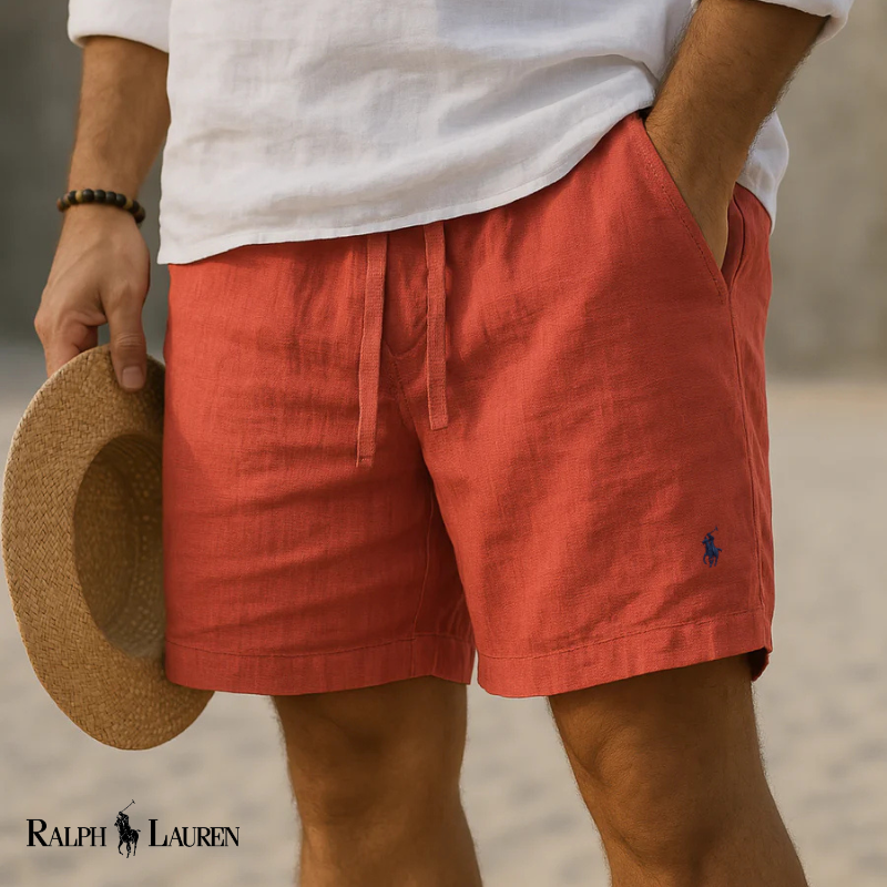 RALPH LAUREN - Lněné šortky