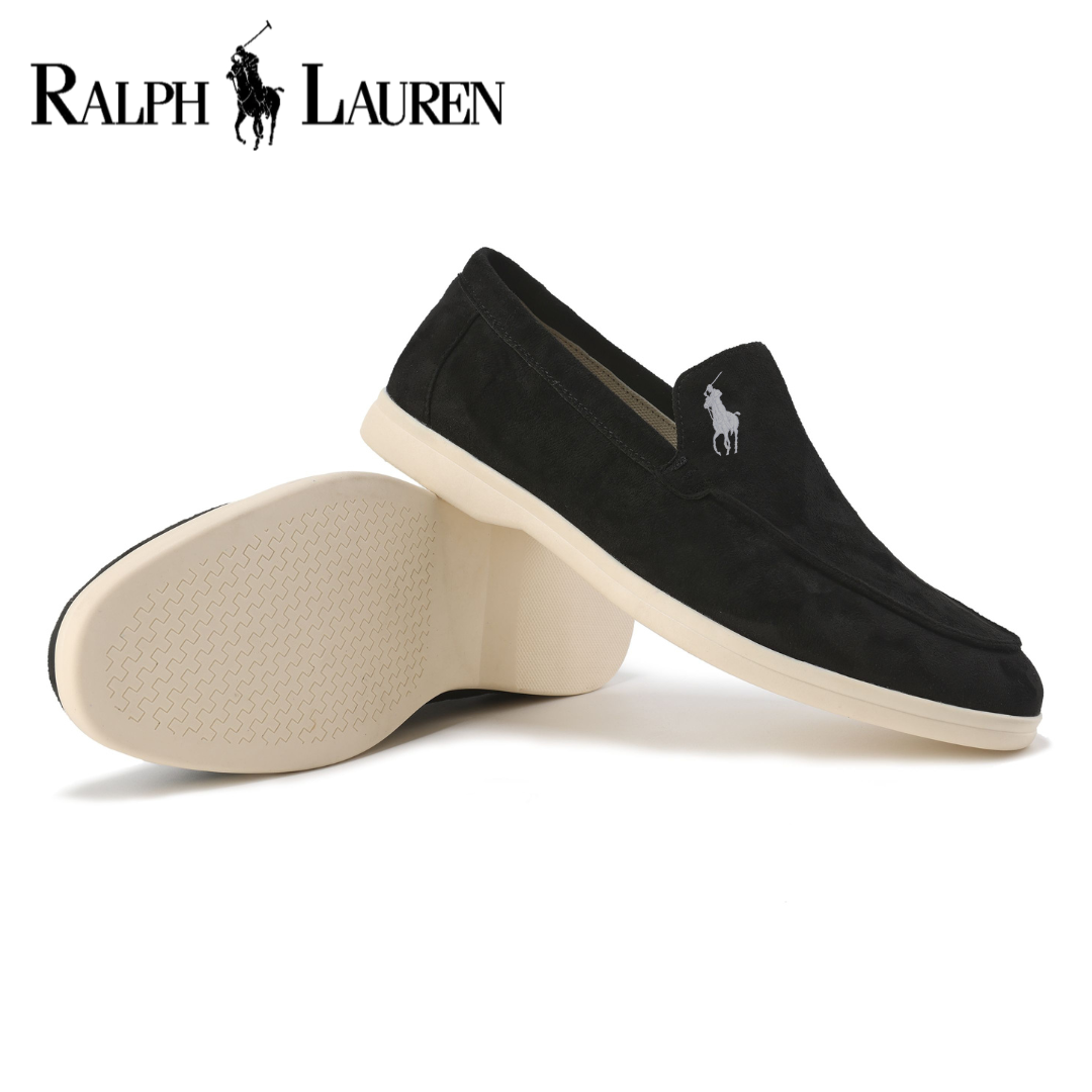 RALPH LAUREN - Elegantní semišové mokasíny