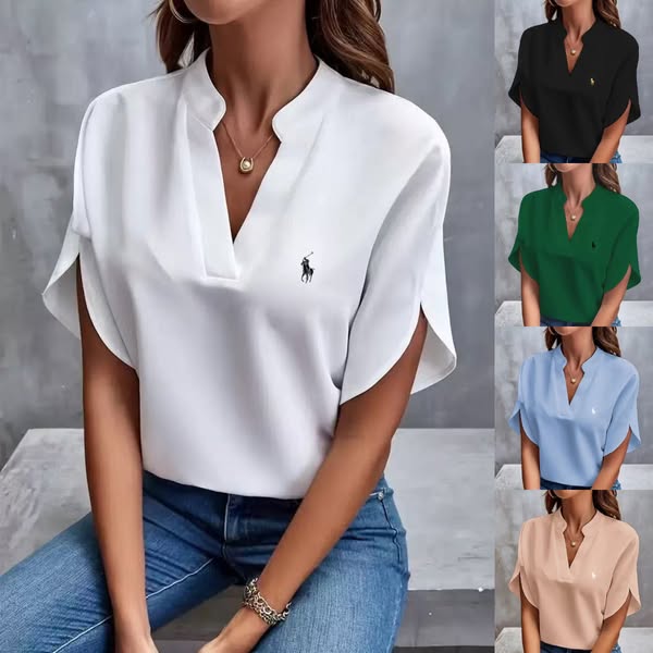 RALPH LAUREN - Tričko s výstřihem do VTričko s výstřihem do V