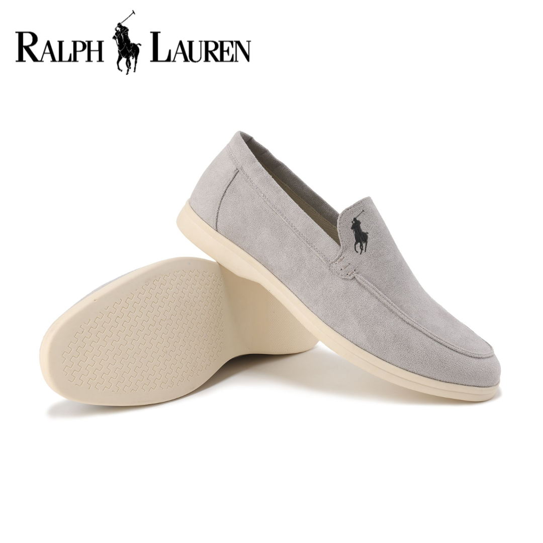 RALPH LAUREN - Elegantní semišové mokasíny