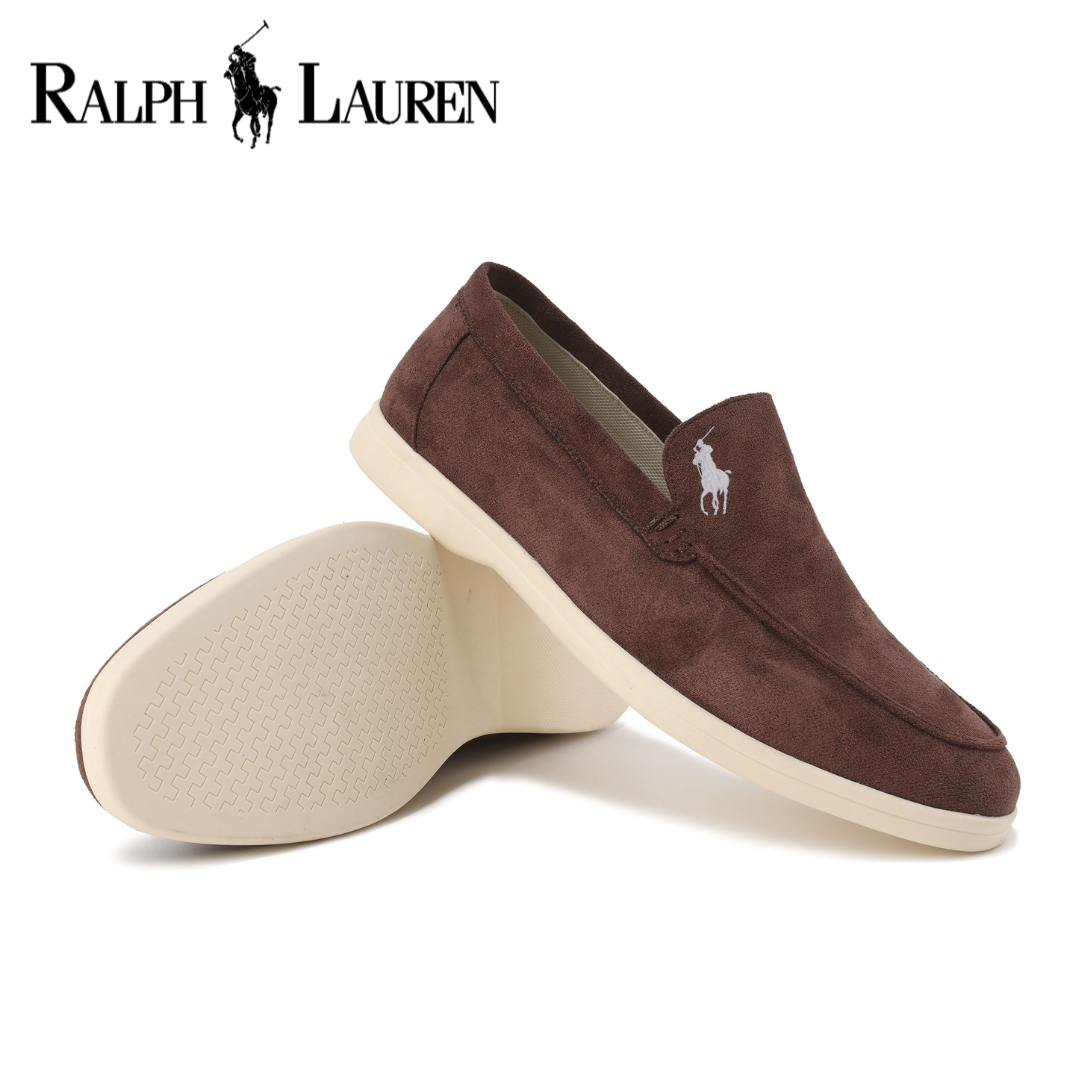 RALPH LAUREN - Elegantní semišové mokasíny