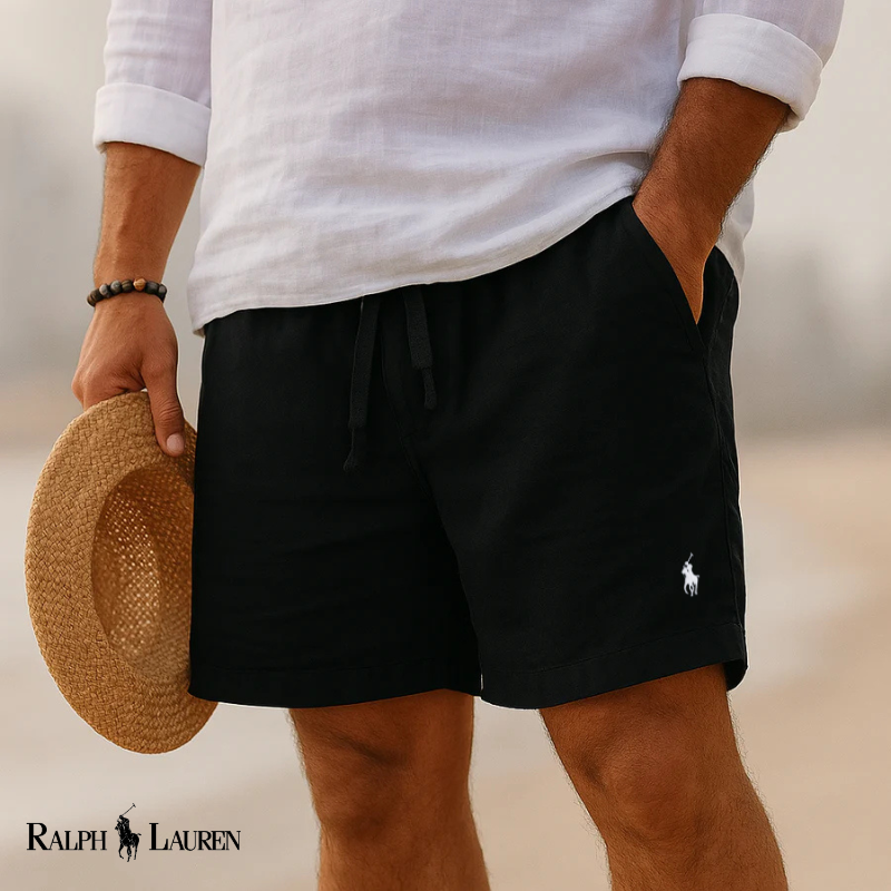 RALPH LAUREN - Lněné šortky